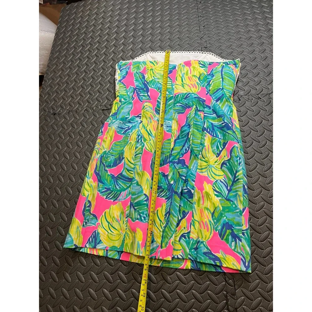 NWT Lilly Pulitzer Brynn Dress Pink Sunset Local Flavor Sz 6 Mini Lace‎ Trim - Picture 7 of 8